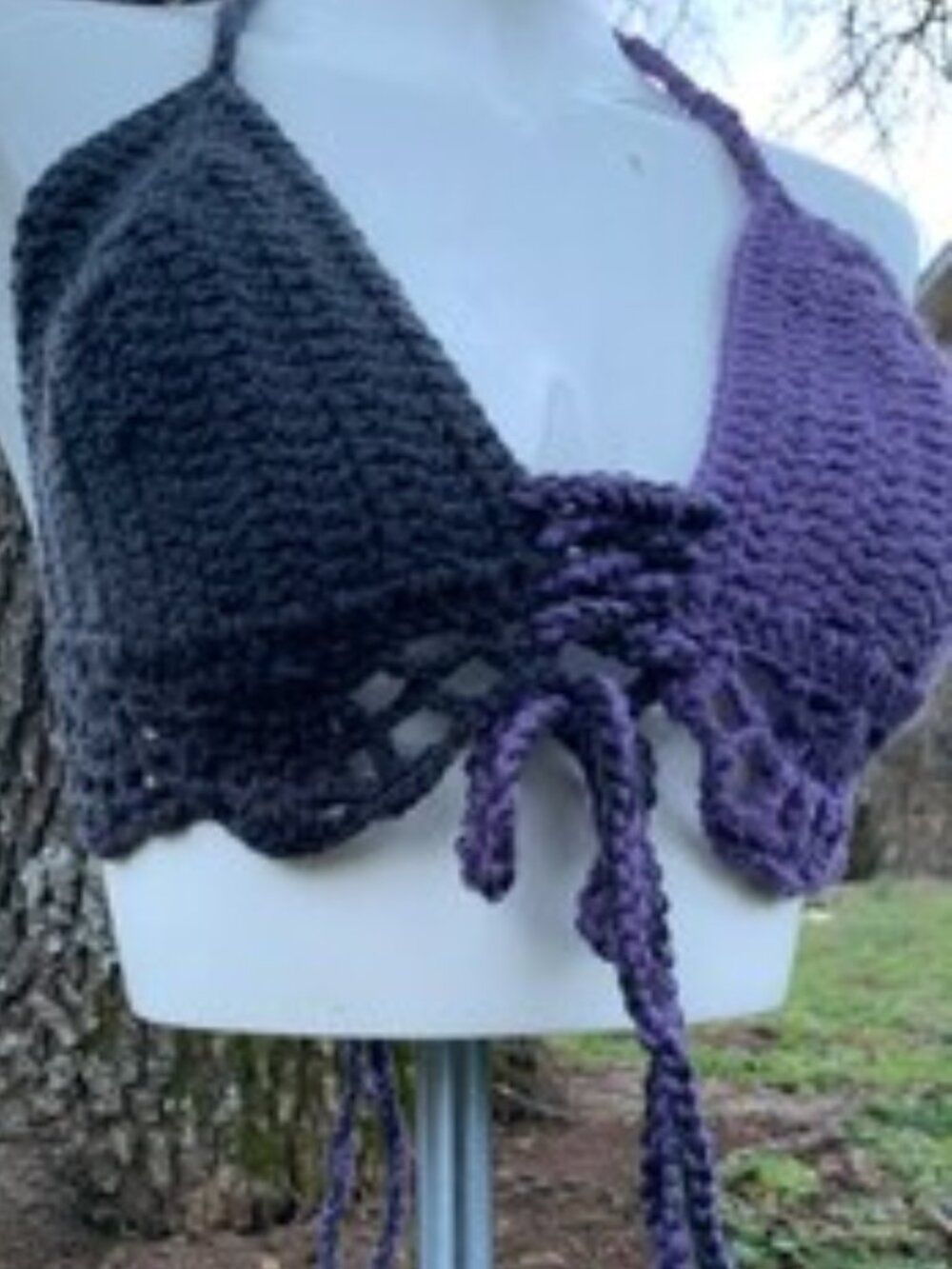Two-Toned Foxlace Bralette - Small